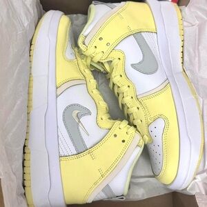 Nike Yellow and White Sneakers Classic Design